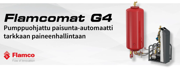 Flamcomat G4 Pumppuohjattu paisunta-automaatti tekee paineenhallinnasta helppoa