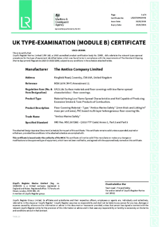 QA Certificate