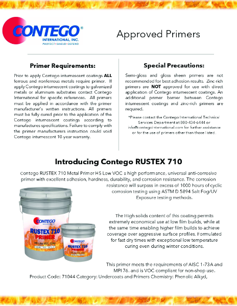 Approved Primer List