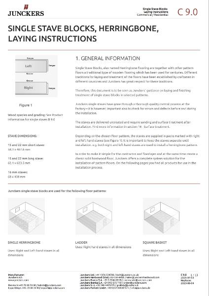 Single Stave Blocks product information
