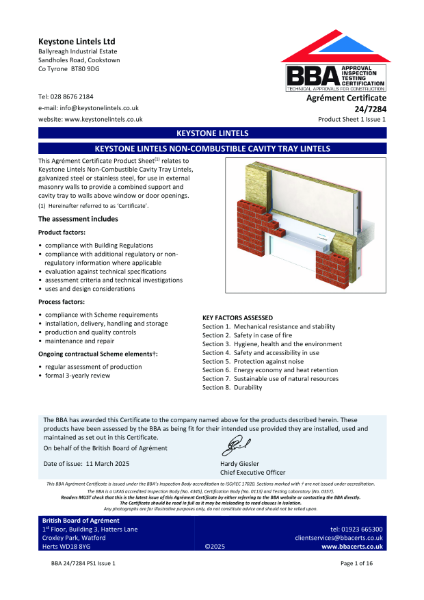 BBA Agrément Certificate