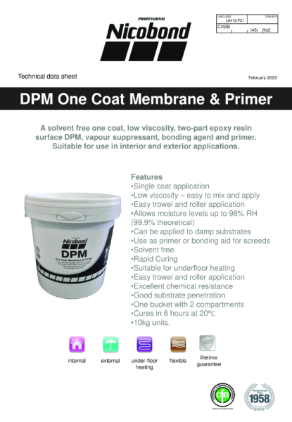 Nicobond DPM One Coat Membrane & Primer