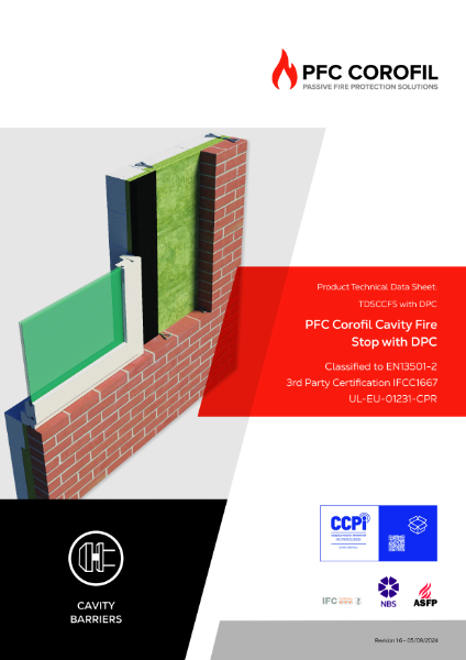 PFC Corofil Cavity Fire Stop with DPC - Datasheet