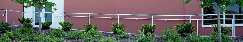 Post and Wall Mounted Handrail