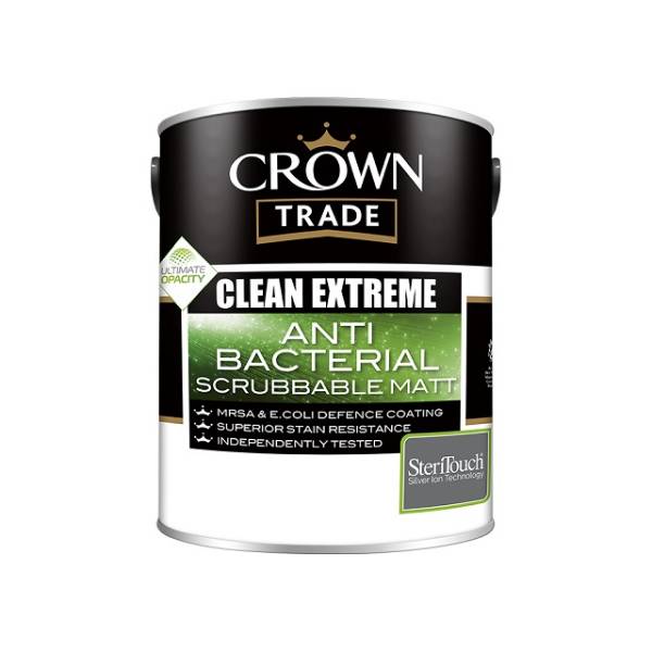 Crown Trade Clean Extreme Anti Bacterial Scrubbable Matt