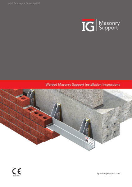 Welded Masonry Support Installation Instructions