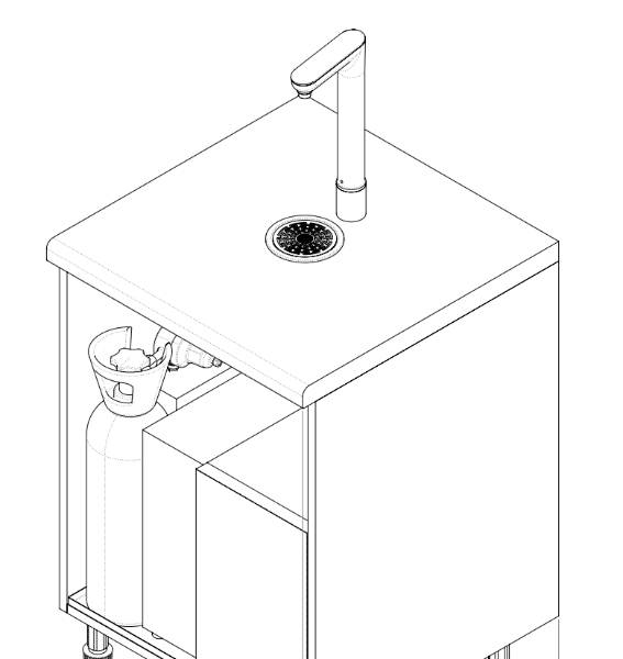 Aqua illi - Boiling, Chilled & Sparkling (BCS) Water Tap - Fully Integrated Water Tap System