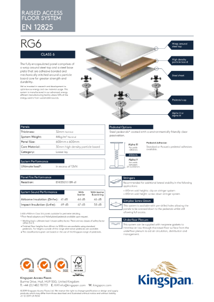 RG6 (Class 6 Access Floor)