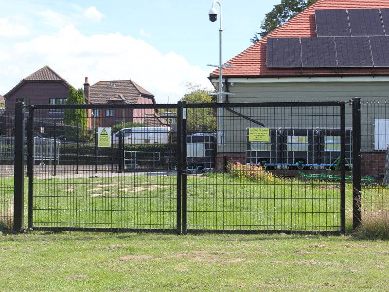 Vandal proof fencing at recreation ground