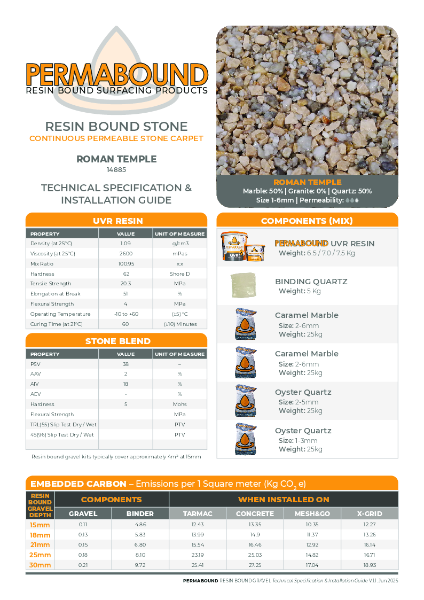 Roman Temple_14885_Resin_Bound_Stone_TDS_PERMABOUND