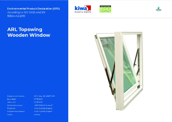 Environmental Product Declaration (EPD) - Topswing Fully Reversible ...