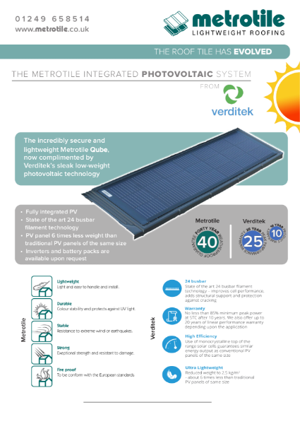 Metrotile eQube Flyer