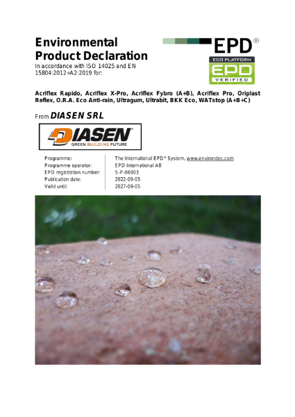  Diasen Environmental Product Declaration (EPD)