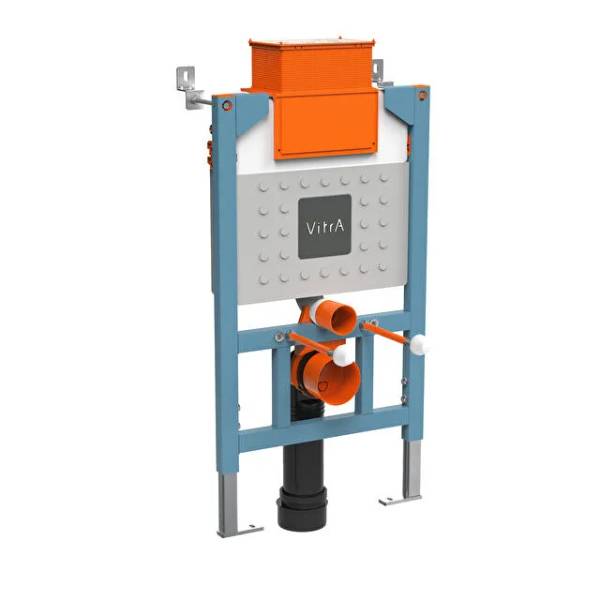 761-5805-01- V-Fix Prime reduced height frame for wall-hung WC pans, 82cm height, 12cm cistern, 3/6ltr - Drywall WC Frame