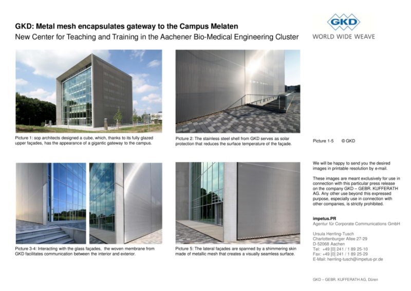 GKD: Metal mesh encapsulates gateway to the Campus Melaten