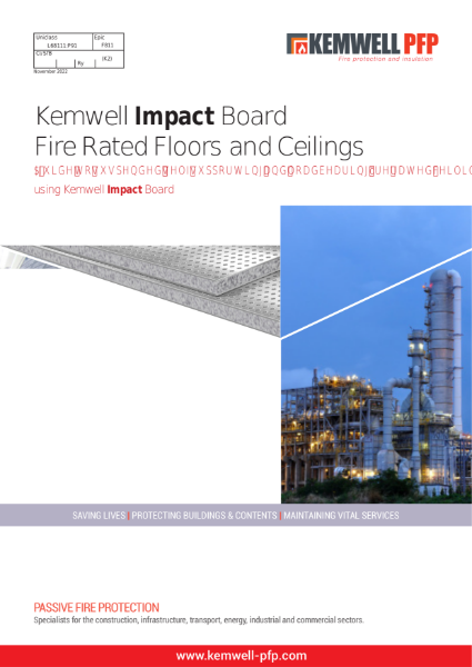 Kemwell PFP Impact Board Fire Rated Ceilings and Floors - Nov 2022