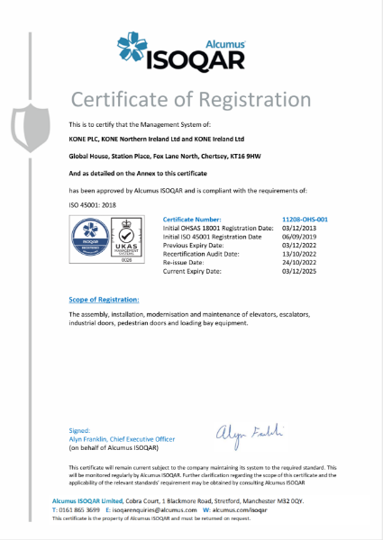 ISO 45001 Health and Safety Management