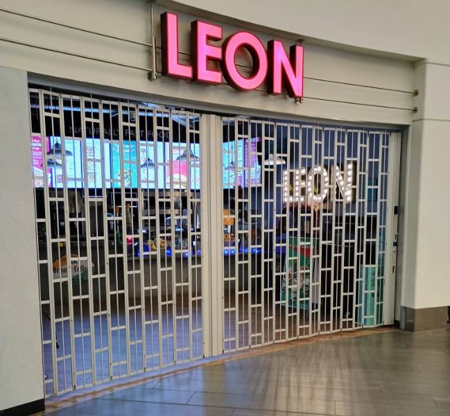 FlexiGlide Sliding Shutters at Leeds Skelton Lake Services