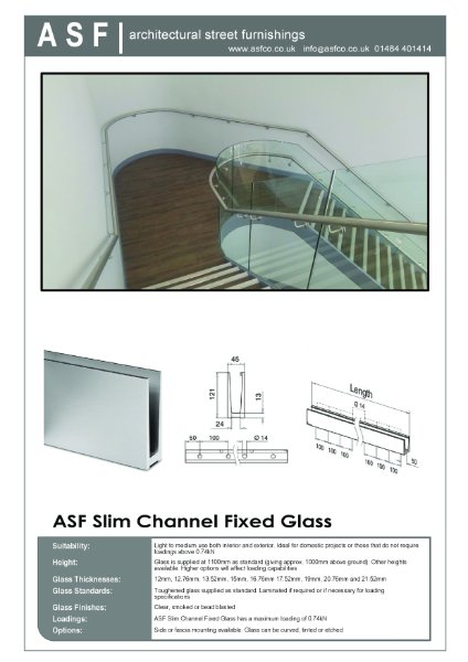 ASF Slim Glass Balustrade