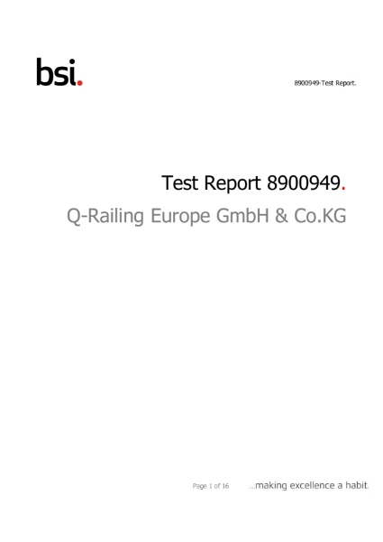 BS 6180 Smart Test Data