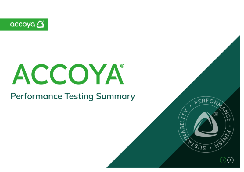 Accoya - Performance Testing Summary