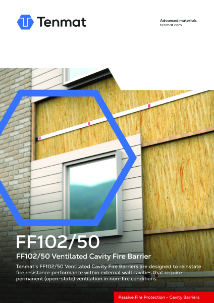 FF102/50 - Ventilated Cavity Fire Barrier - Datasheet