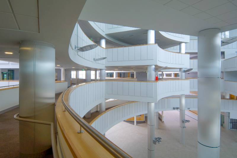 West Cheshire College rounds things off with metal column casings