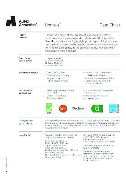 Horizon Datasheet