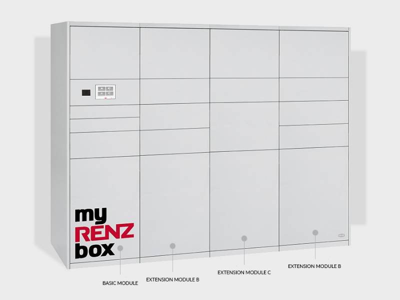 Smart Parcels - IPC Parcel Box - Extension Module - Smart Parcels IPC myRENZbox System