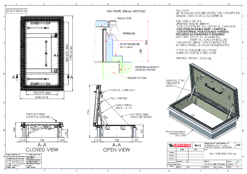SRH-TB-FR 1500 X 750