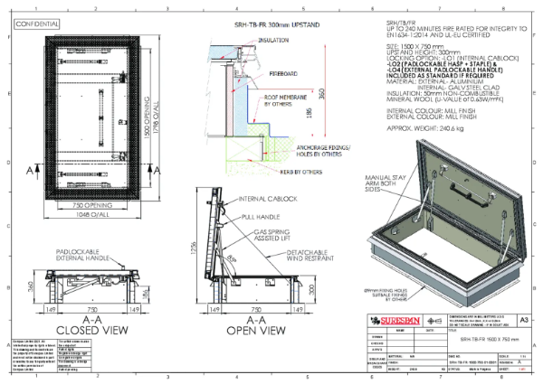 SRH-TB-FR 1500 X 750