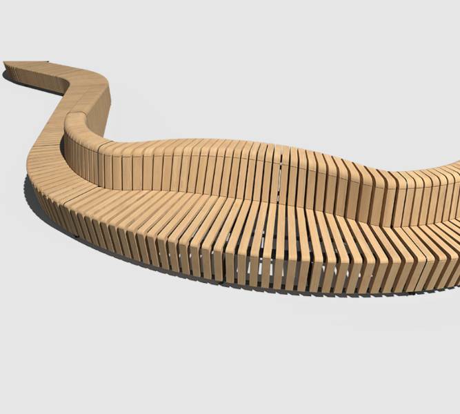 Arc Bench - Modular Bench