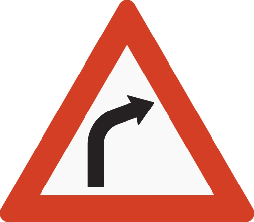 Skilt - Trafikkskilt - Farlig sving
Skilt nr. 100.1