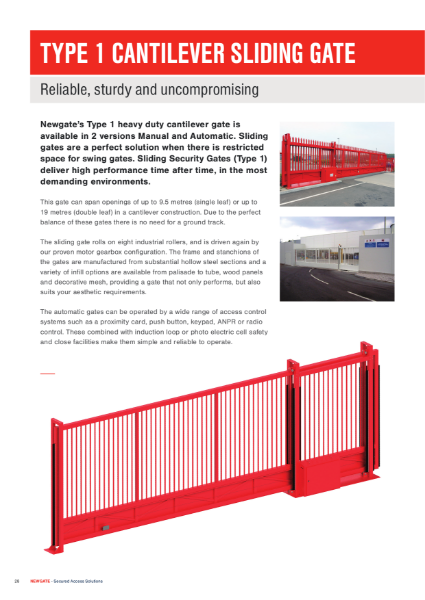 Type 1 Sliding Gate