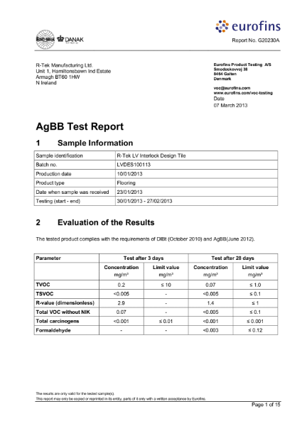 G20230A1_R-Tek Manufacturing Ltd._AgBB_DIBt