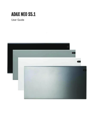 Adax Neo NP User Guide