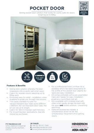Pocket Door Datasheet