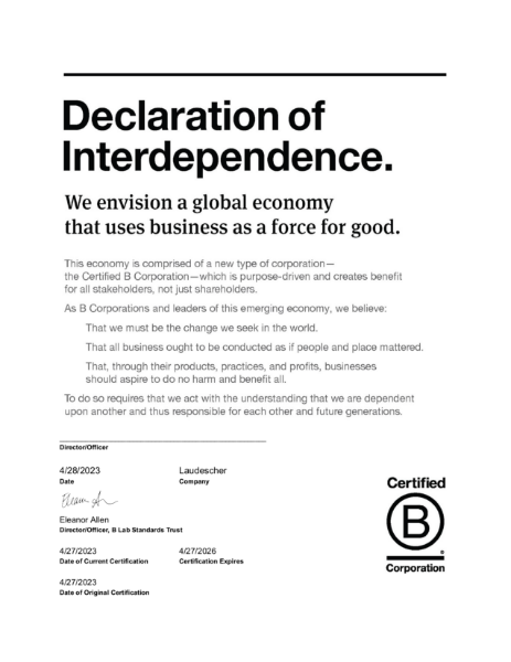 Certified B Corporation