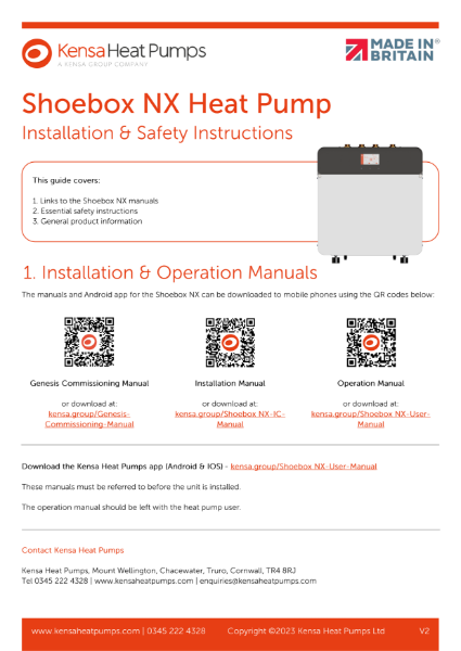 Shoebox NX safety instructions