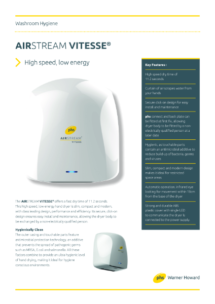 Airstream Vitesse Spec Sheet