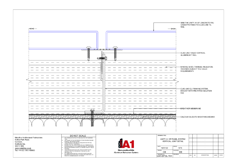 Unity A1 DF-01 Technical Drawing