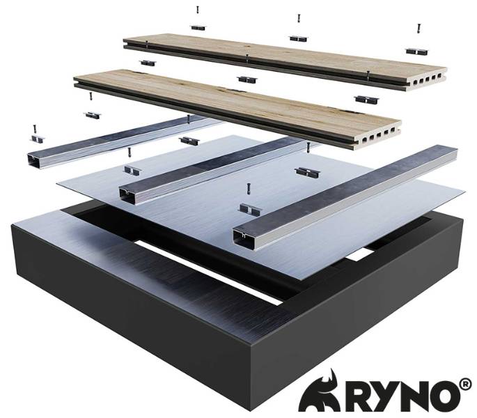 BalcaSmart® Vitrified Composite Decking System - Non-combustible