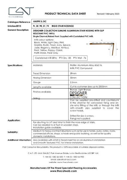 AN59R SL DC with Castellated PVC TDS