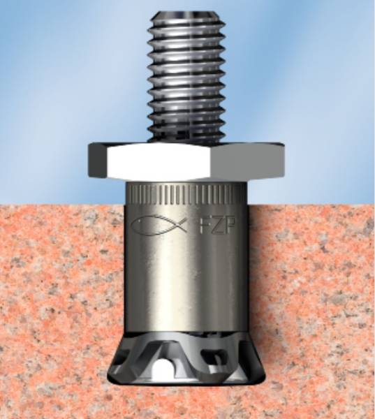 Zykon Panel Anchors FZP II - Undercut for Natural Stone - Undercut Anchor