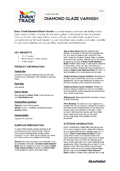 Product Data Sheet