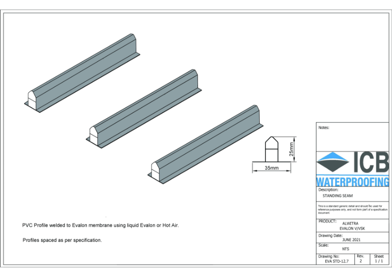 EVA-12.7 Standing Seam - REV 2