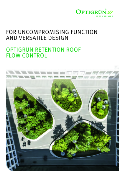 Optigrün Retention Roof - Flow Control