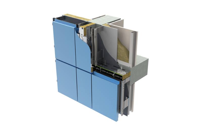 Cavity Barriers in Ventilated Façades. Vertical Linear Joint Seals and Horizontal Open State Cavity Barriers 