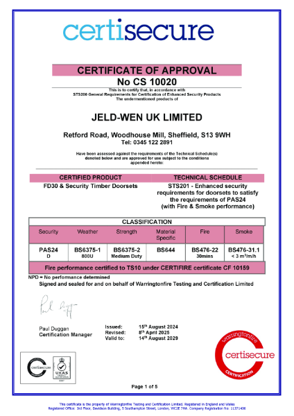 CERTISECURE - CS10020