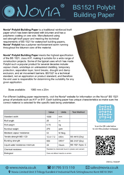 Novia Polybit Technical Datasheet July 22